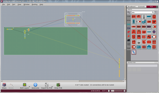 Fritzing PCB View