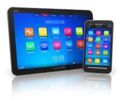 Tablet PC and touchscreen smartphone