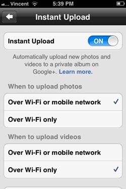 Main image of article Google+ Brings Instant Upload to iOS