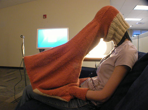 Main image of article Want Laptop Privacy? Wear This ‘Compubody Sock’