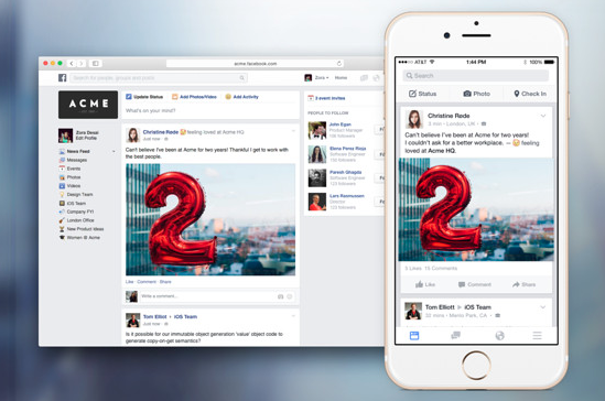 Main image of article Facebook Soft-Launches 'Facebook At Work'