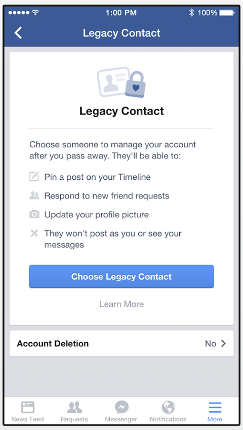 Go to article Facebook Offering a Way to Manage Accounts After Death