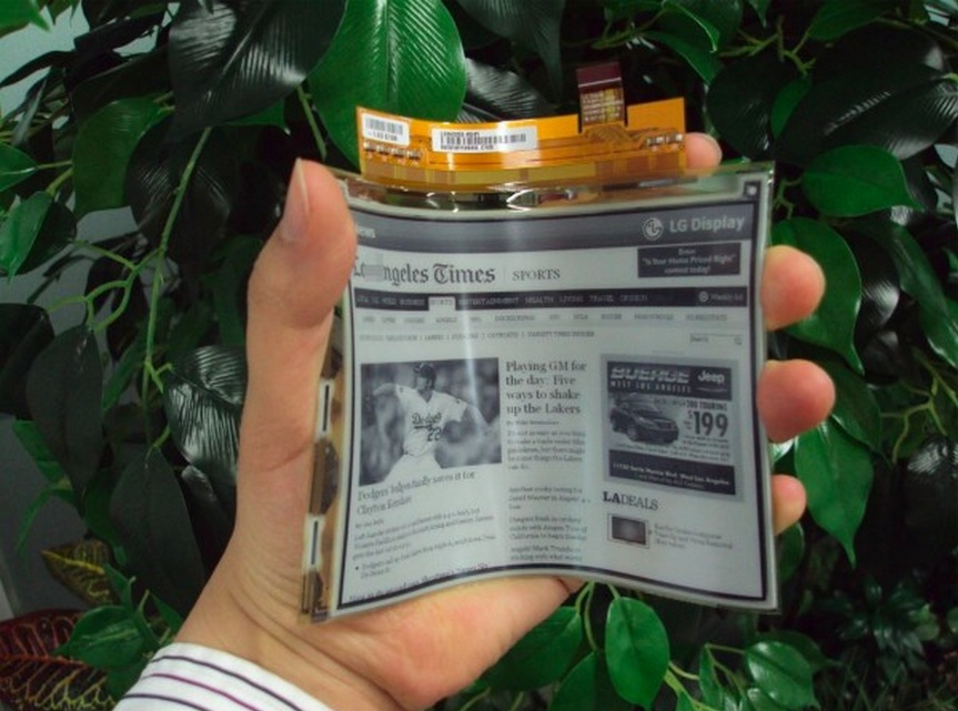 Main image of article LG's Flexible E-Paper Display to be Shipped Next Month