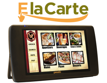 Main image of article Does the E la Carte Tabletop PC Spell the End of the Waiter/Waitress?