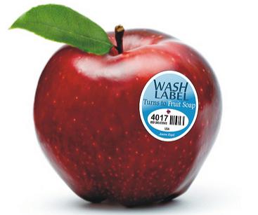 Main image of article Dissolvable Fruit Labels Relieve Frustration, Help You Wash Fruit