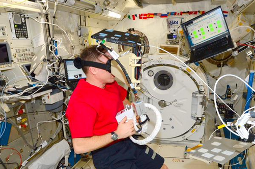 Main image of article In Space, a Laptop Doubles as a VR Headset