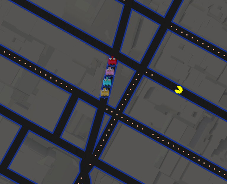 Main image of article Google Maps: Now With Pac-Man