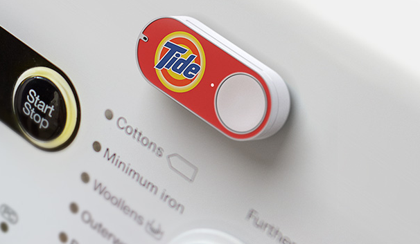 Main image of article Amazon's Dash Button: Small Device, Big Plans
