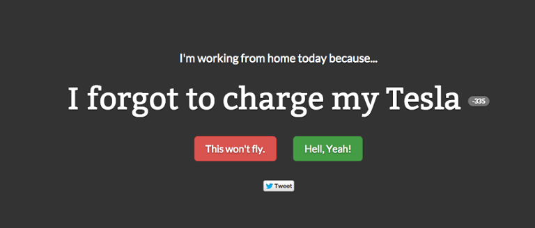 Main image of article A Web App for Your Work-From-Home Excuse