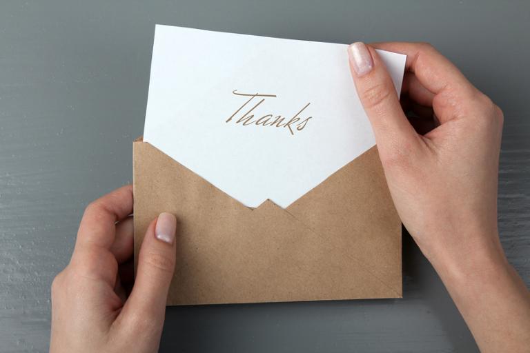 Main image of article How Thank You Notes May Help You Land Your First Job in Tech