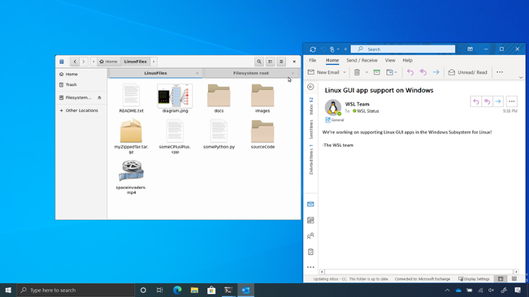 Main image of article Microsoft BUILD: Linux GUI Apps Coming to Windows 10