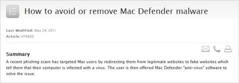 Go to article Apple Admits Existence of Mac Defender Malware, Provides Support