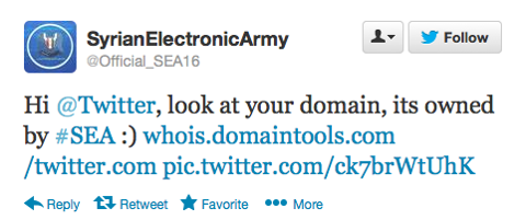 Go to article Syrian Electronic Army Blamed for Twitter, Times Attacks