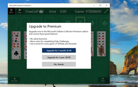 Go to article Microsoft Wants You to Pay for Solitaire