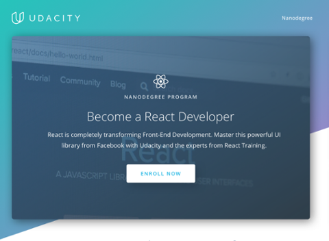 Go to article Udacity Unveils React Nanodegree Program