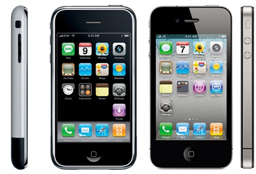 iPhone 2G and iPhone 4