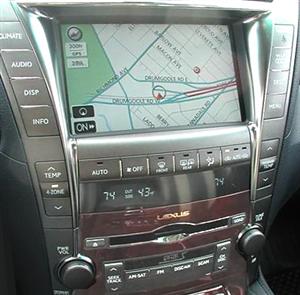 Lexus in-dash navigation system