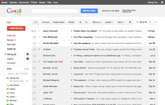 Gmail's new look