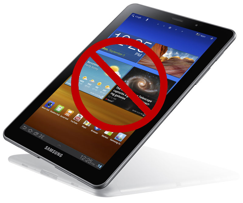 Samsung Galaxy Tab 7.7 Blocked