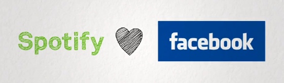 Spotify hearts Facebook