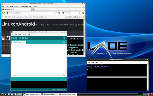 LXDE Desktop Screen Shot
