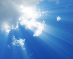 cloud with sun's rays