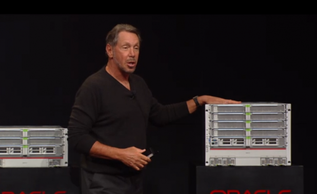 Oracle CEO Larry Ellison talks his company's hardware