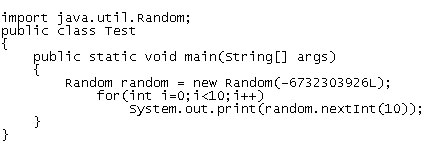 Java Random Generator Sample-Code