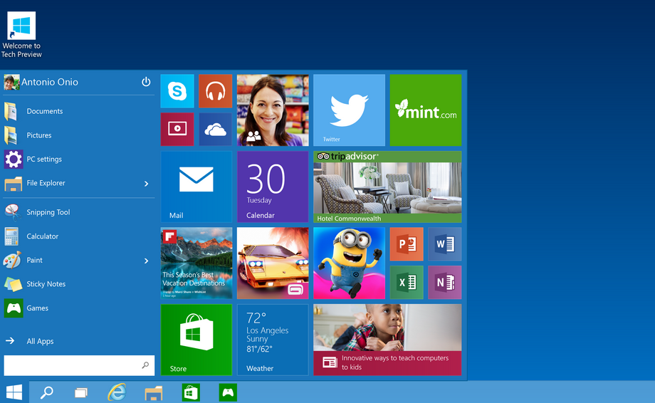 Windows 10 Tech Preview
