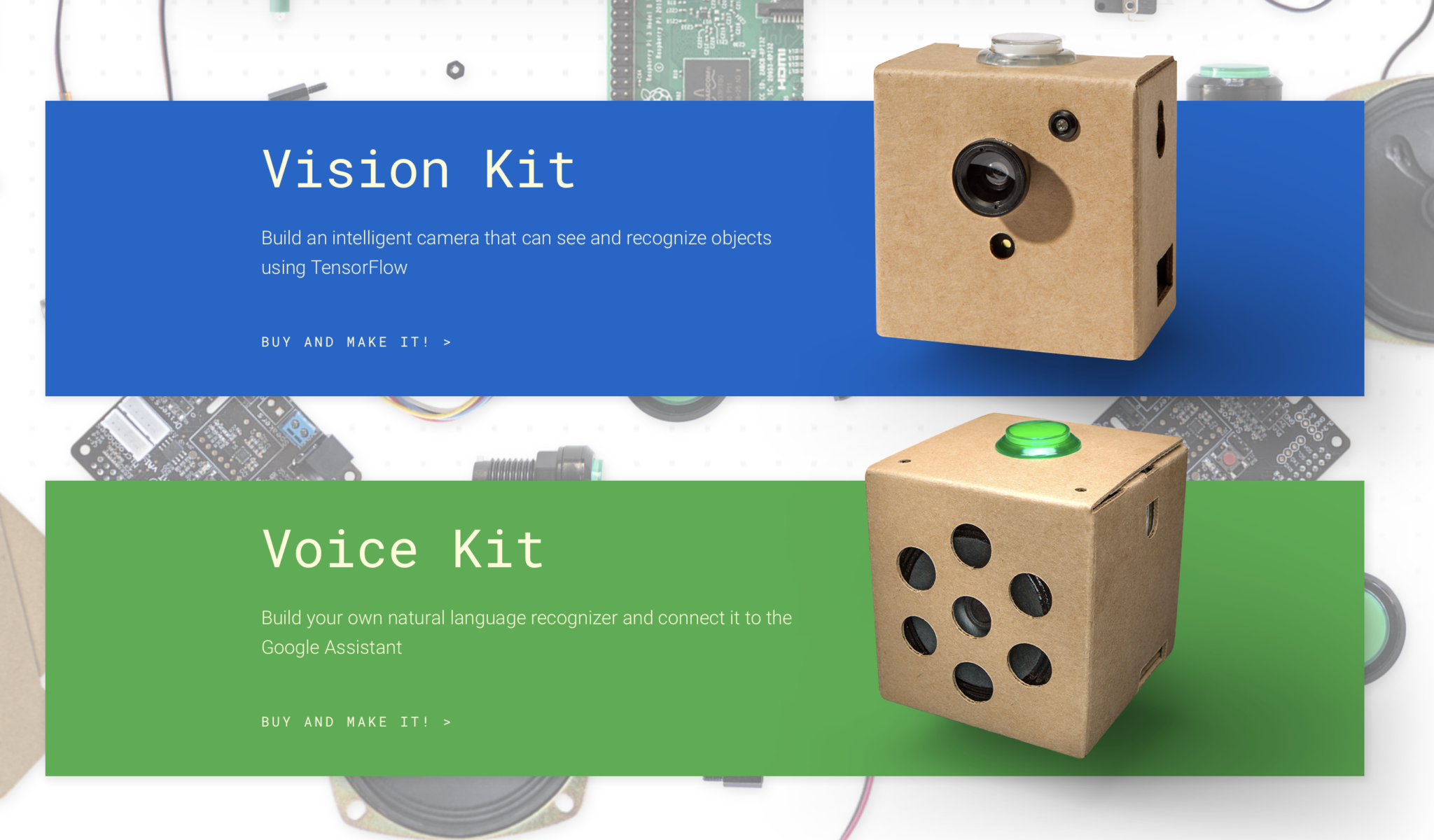 Google Vision Voice Kit A.I.