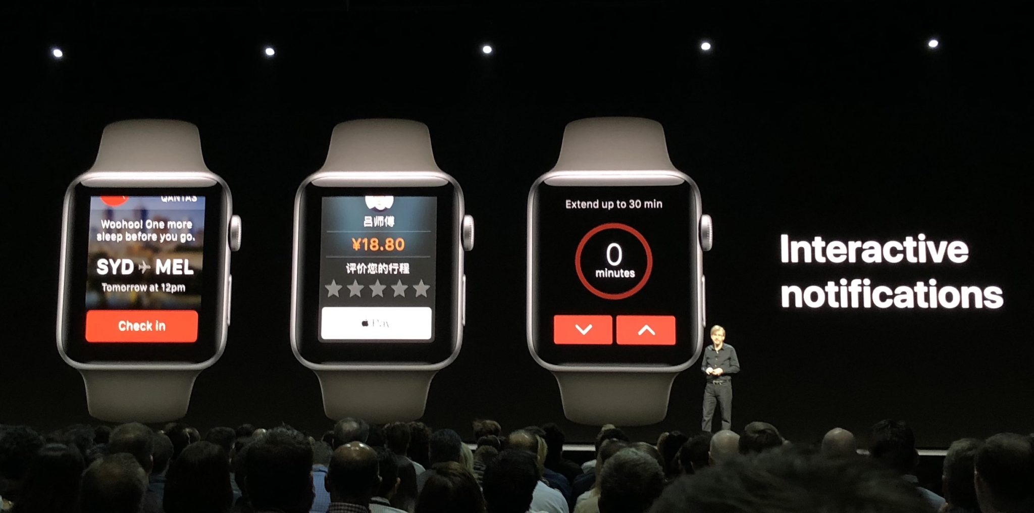 Apple Watch Interactive Notifications Dice