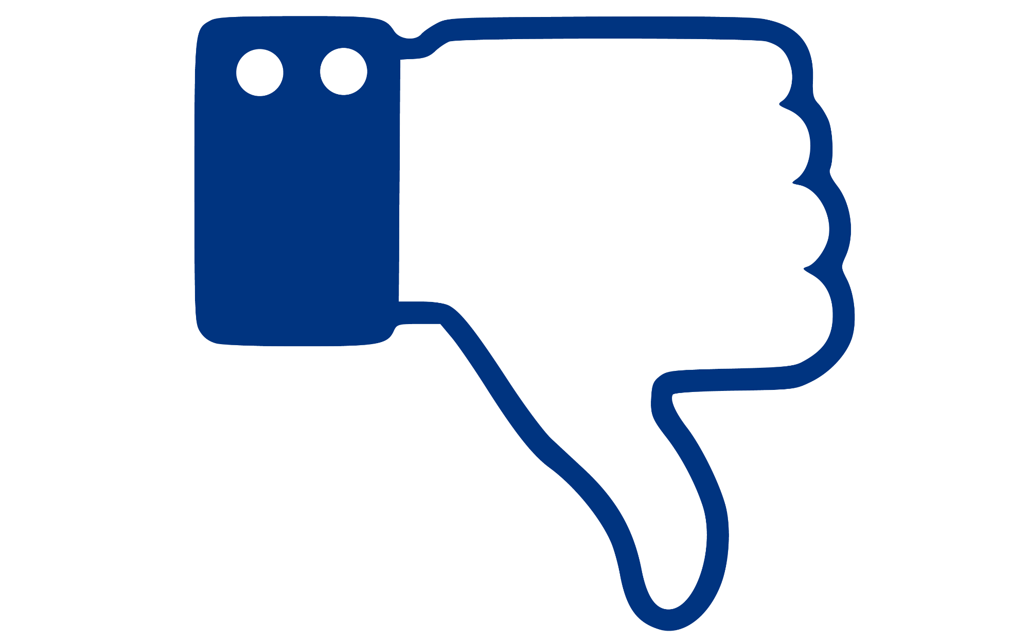 Facebook dislike thumbs down hate Dice